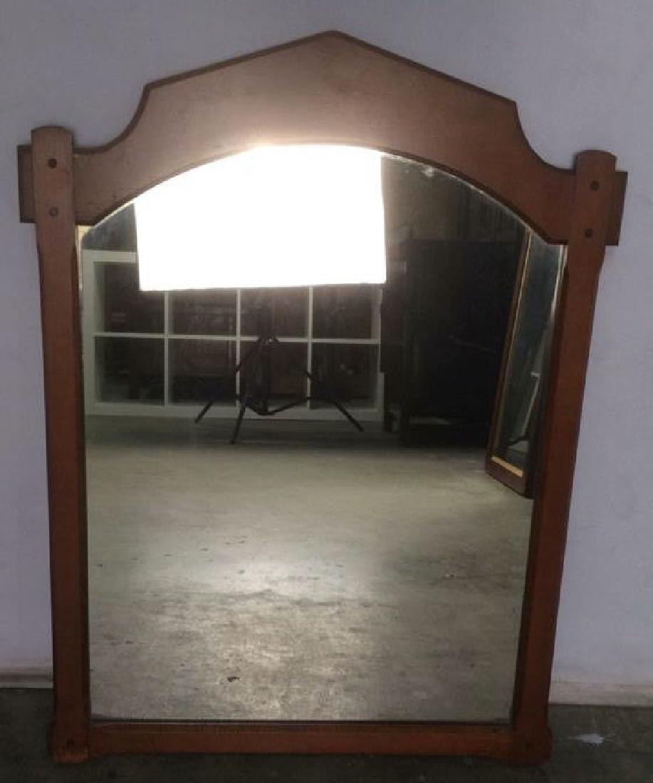 VIntage Carved Wood Frame Mirror (1 of 10)