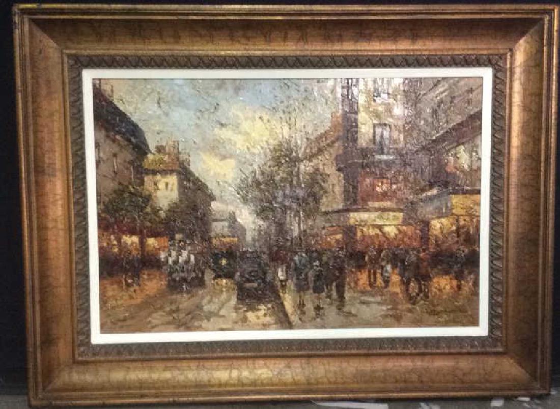 J NEWMAN Framed Textured Painting (1 of 11)