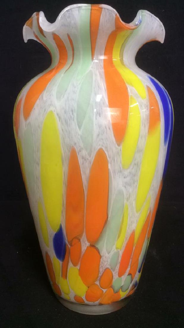 ITALIAN MURANO ART GLASS Vase (1 of 10)