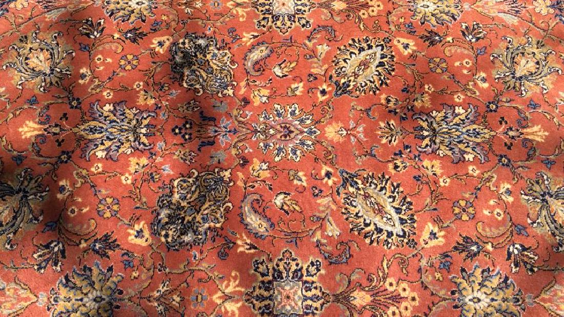 Floral Motif Detailed Fringed Wool Rug (1 of 10)