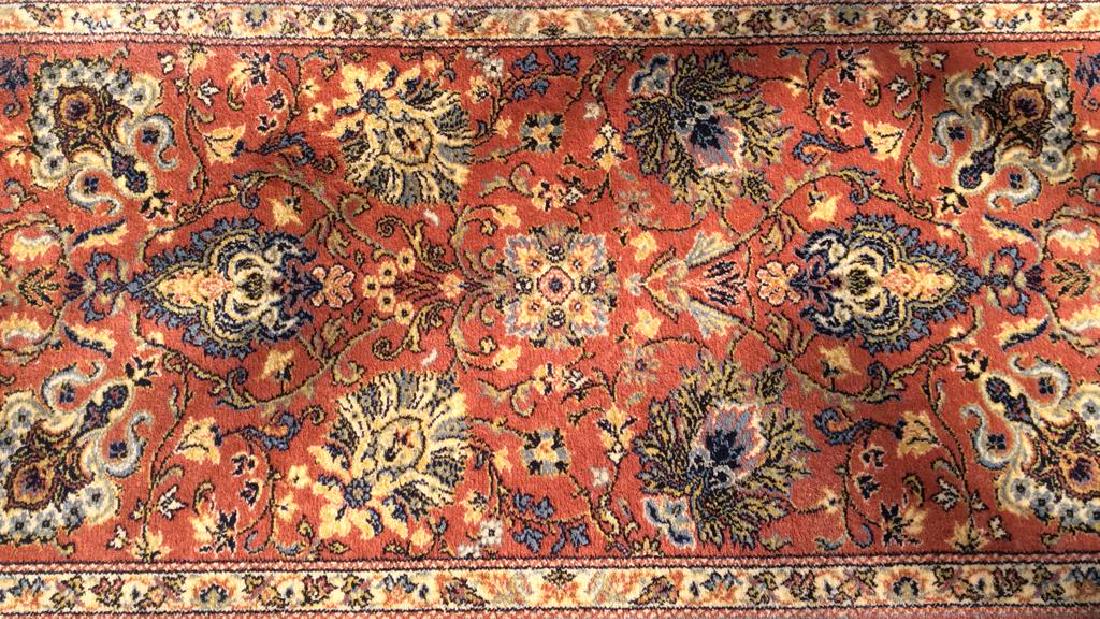 Floral Motif Detailed Fringed Wool Rug (1 of 10)