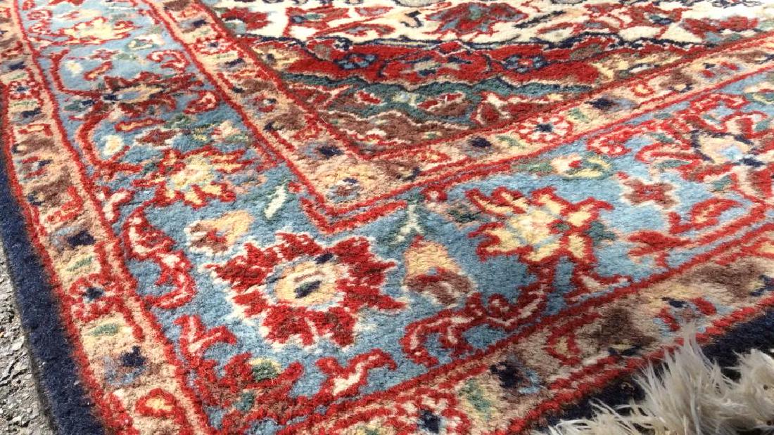 Vintage Handmade Fringed Wool Rug Carpet (1 of 11)