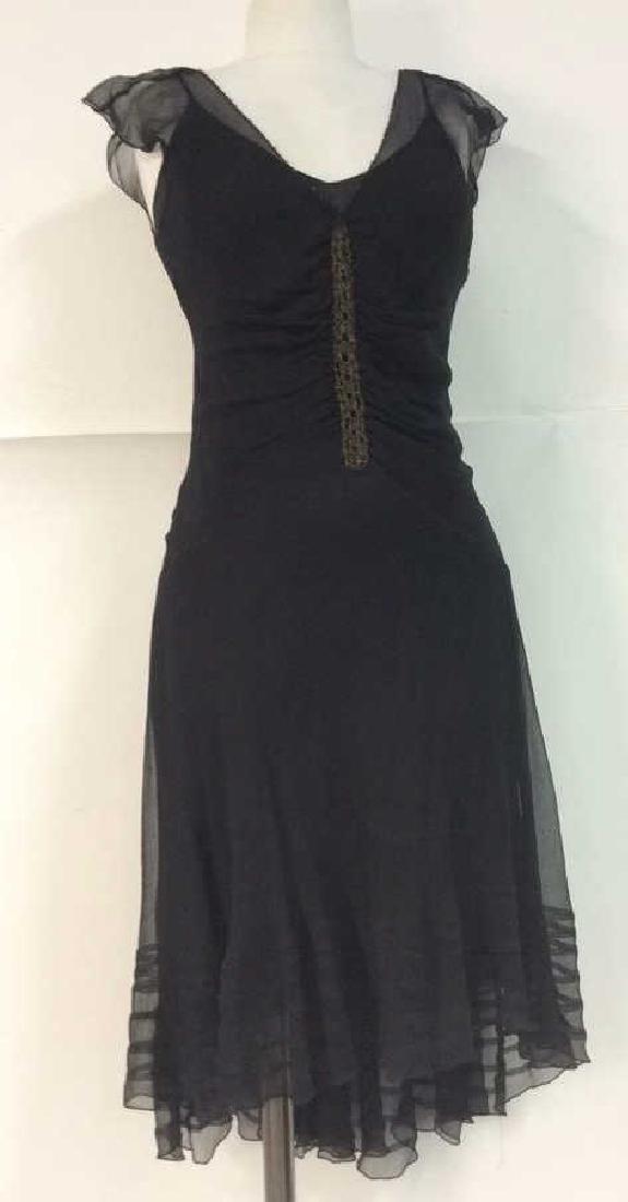 MAX STUDIO Silk Dress W Beaded Details (1 of 10)