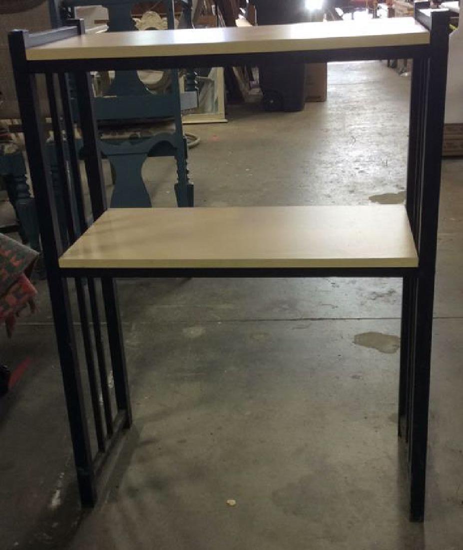 2 Tier Wooden & Metal Shelf (1 of 11)