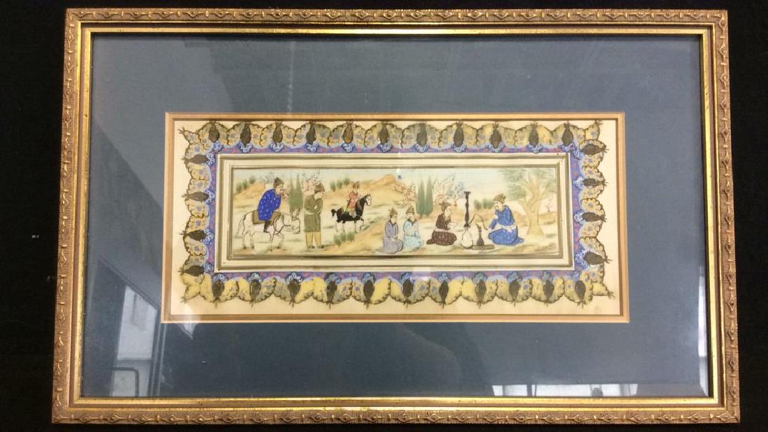 Middle Eastern Style Painted Porcelain Plaque (1 of 8)