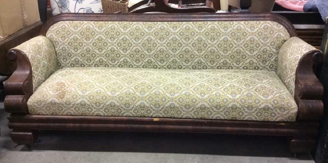 Antique Carved Empire Mahogany Sofa (1 of 10)