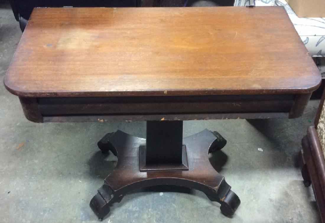Antique Empire WoodSwivel Top Table On Casters (1 of 8)