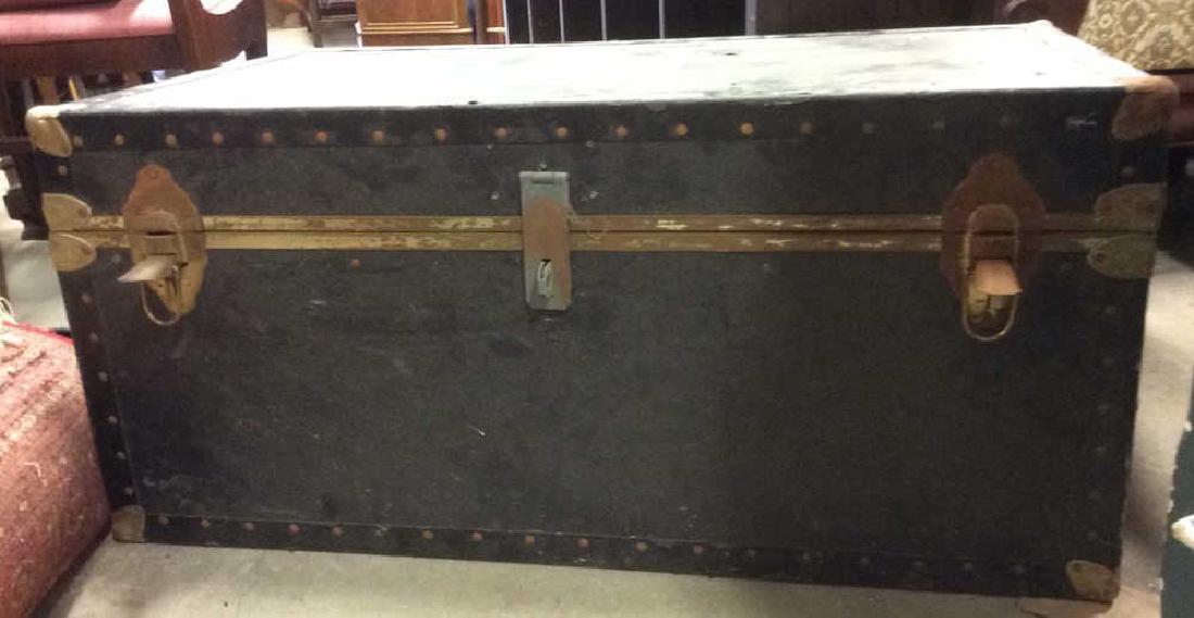 Black Toned Vintage Chest Trunk (1 of 8)