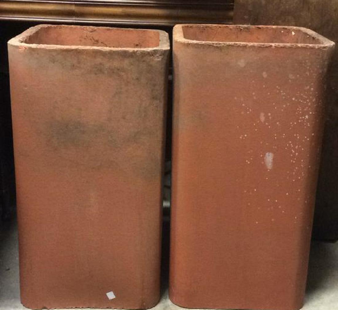 Lot 2 Terra Cotta Rectangular Planters (1 of 8)