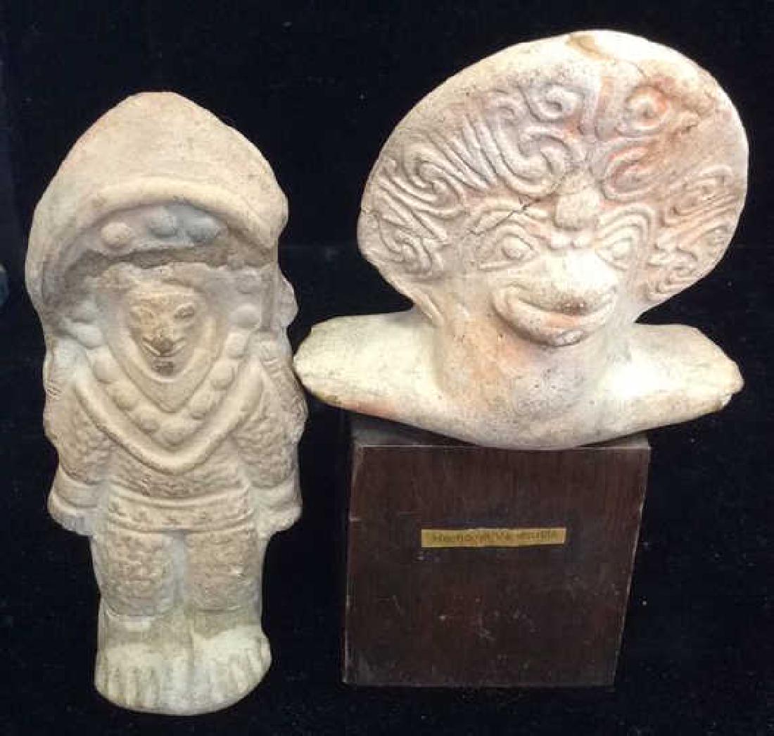 Lot 2 Stone Carving Figural Pre-Columbian Style (1 of 9)
