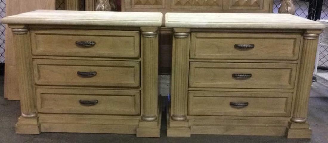 Pair DREXEL HERITAGE 3 Drawer Dressers (1 of 10)
