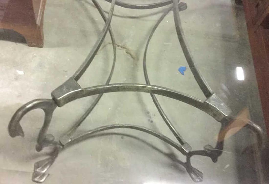 Beveled Glass and Forged Iron Coffee Table (1 of 6)