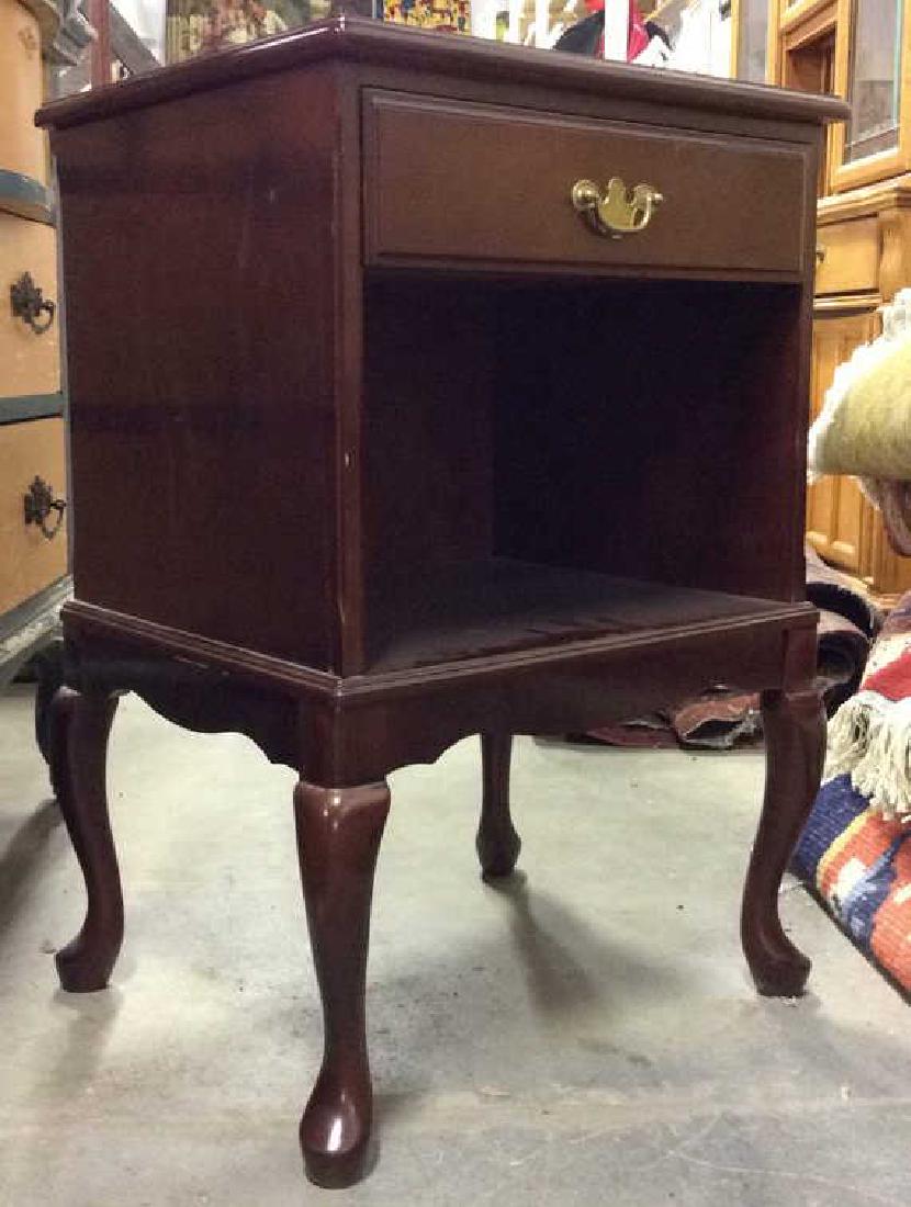 Brown Toned Wooden Side Table (1 of 10)