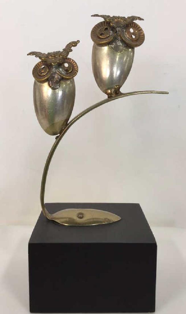 Mixed Media Owl Spoon Art Sculpture (1 of 10)