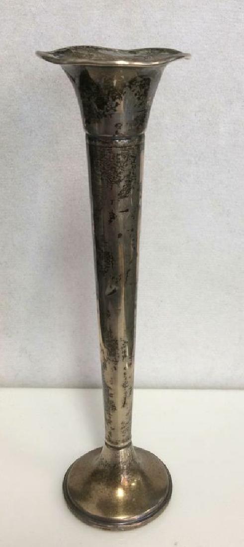 GARDEN SILVERSMITHS LTD Sterling Trumpet Vase (1 of 8)