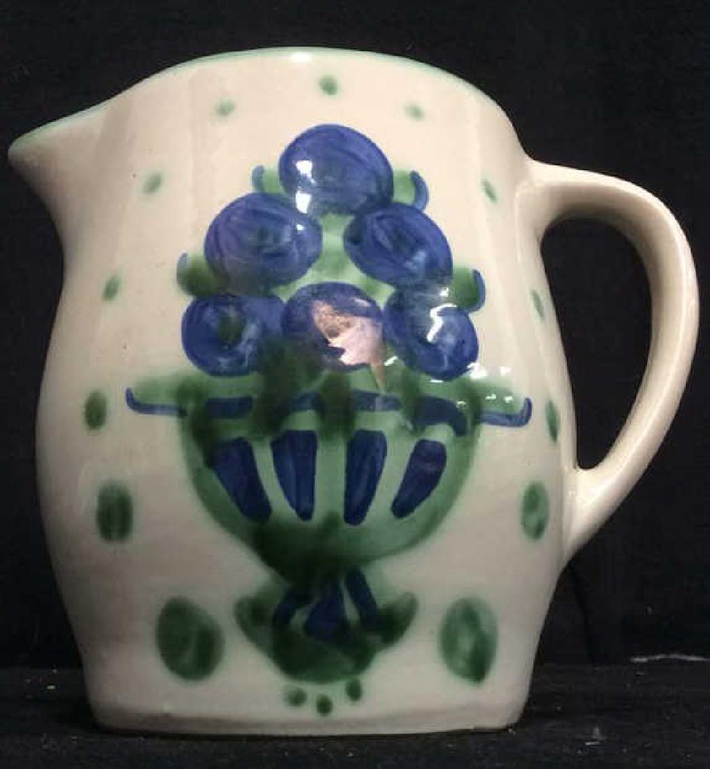 MA HADLEY Painted Ceramic Pitcher (1 of 6)