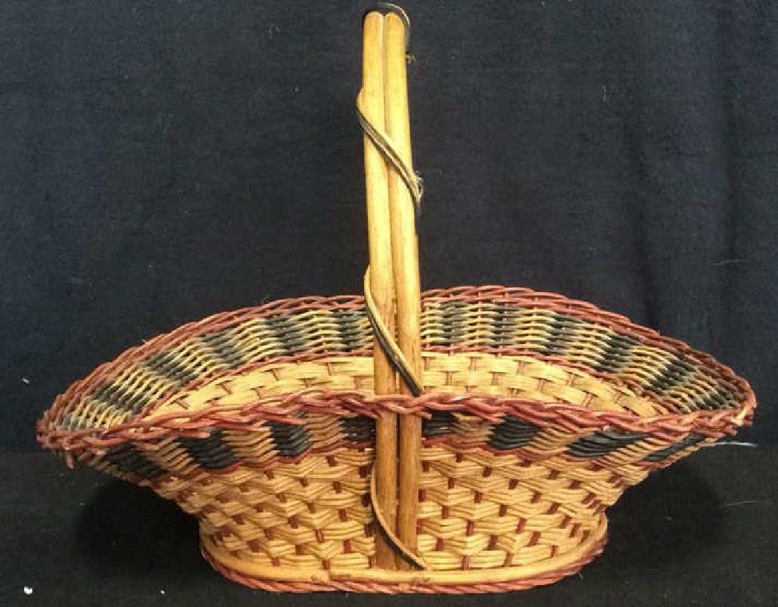 Handled Woven Wicker Basket (1 of 6)