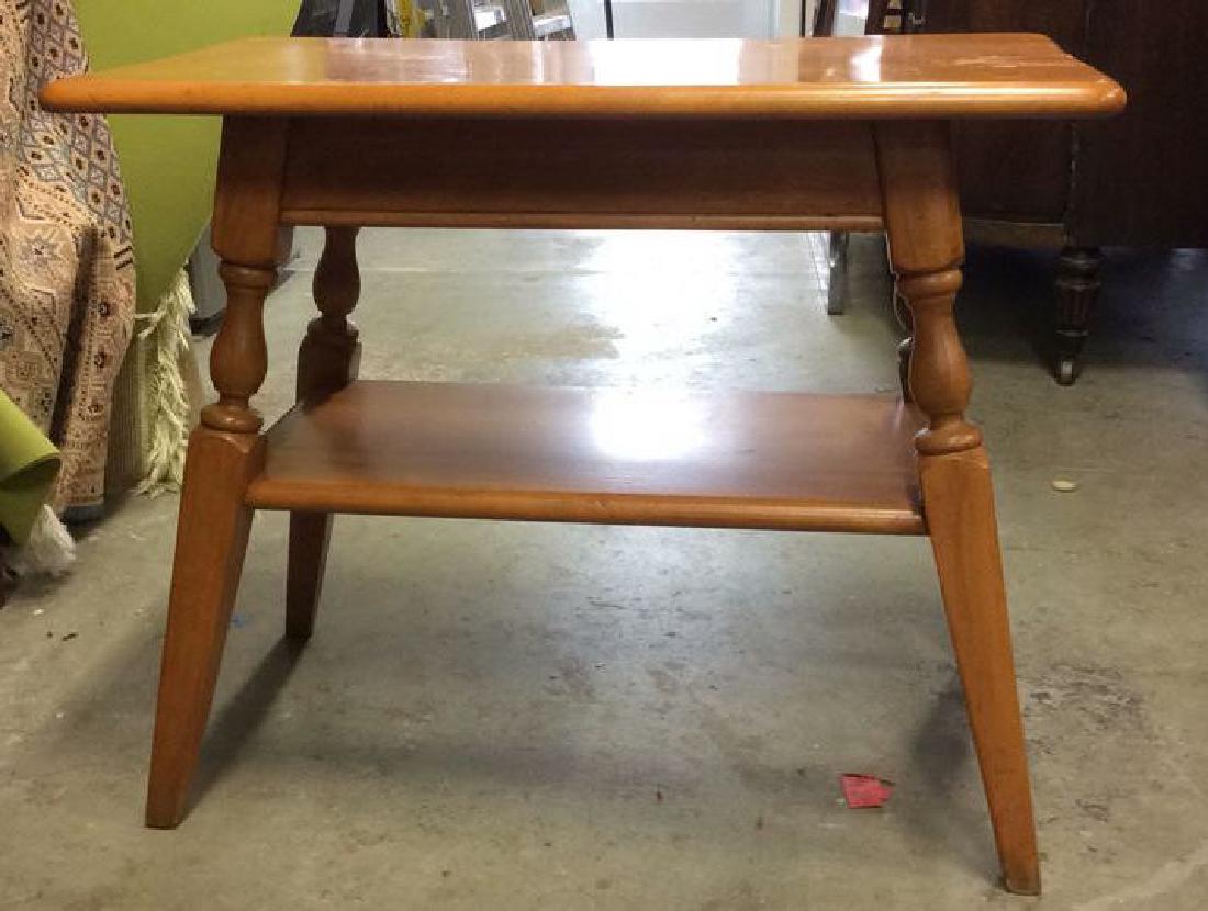 Wooden Splayed 4 Legged Side Table (1 of 6)