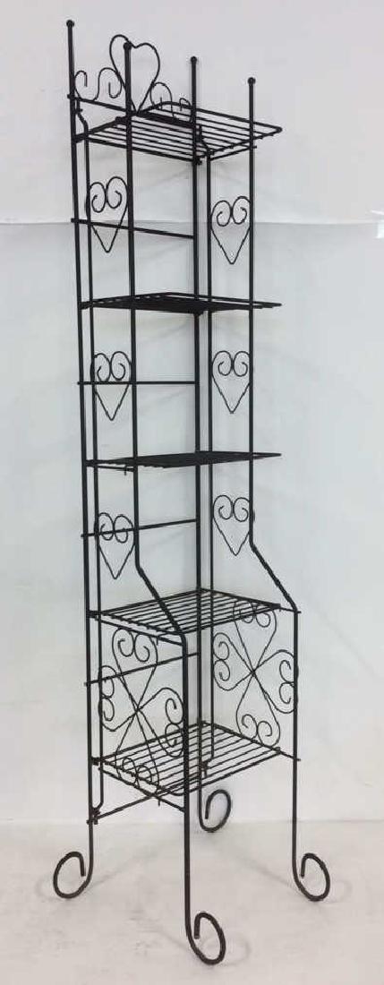 Black Toned Metal 5 Tier Bakers Rack (1 of 5)
