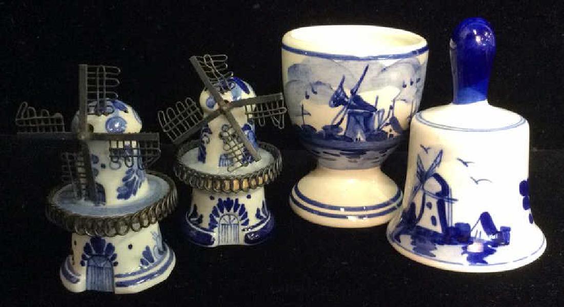 Lot 4 Delft Holland Pottery Table top Accessories (1 of 9)