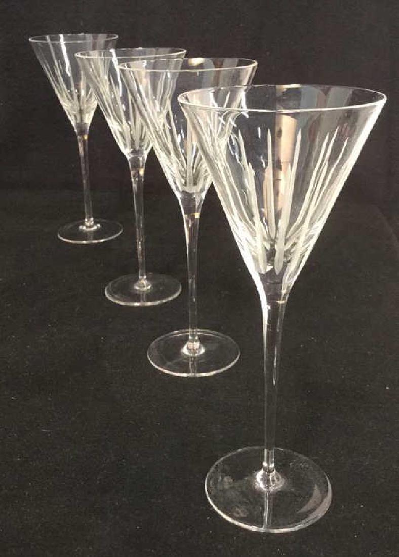 Lot 4 Vintage Crystal Champagne Glasses (1 of 8)