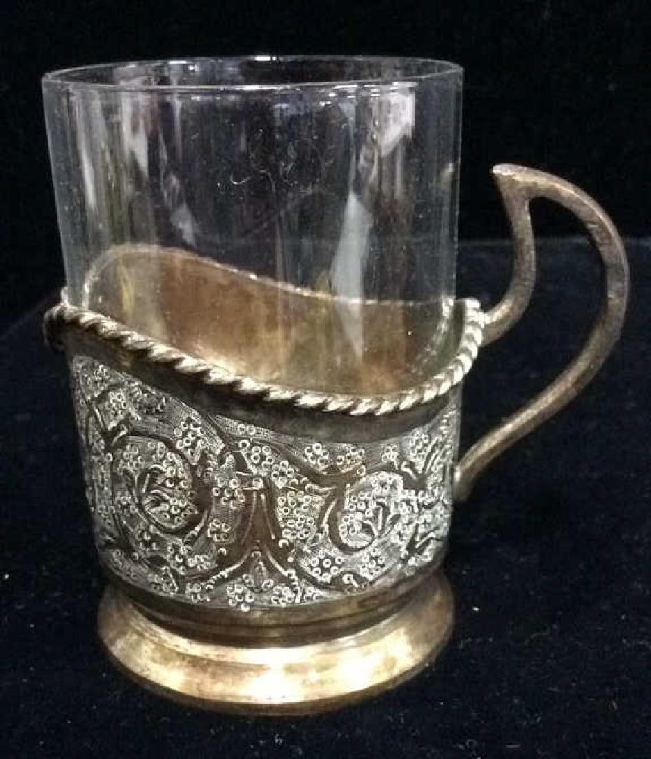 Vintage Glass and Brass Drinking Cup (1 of 9)