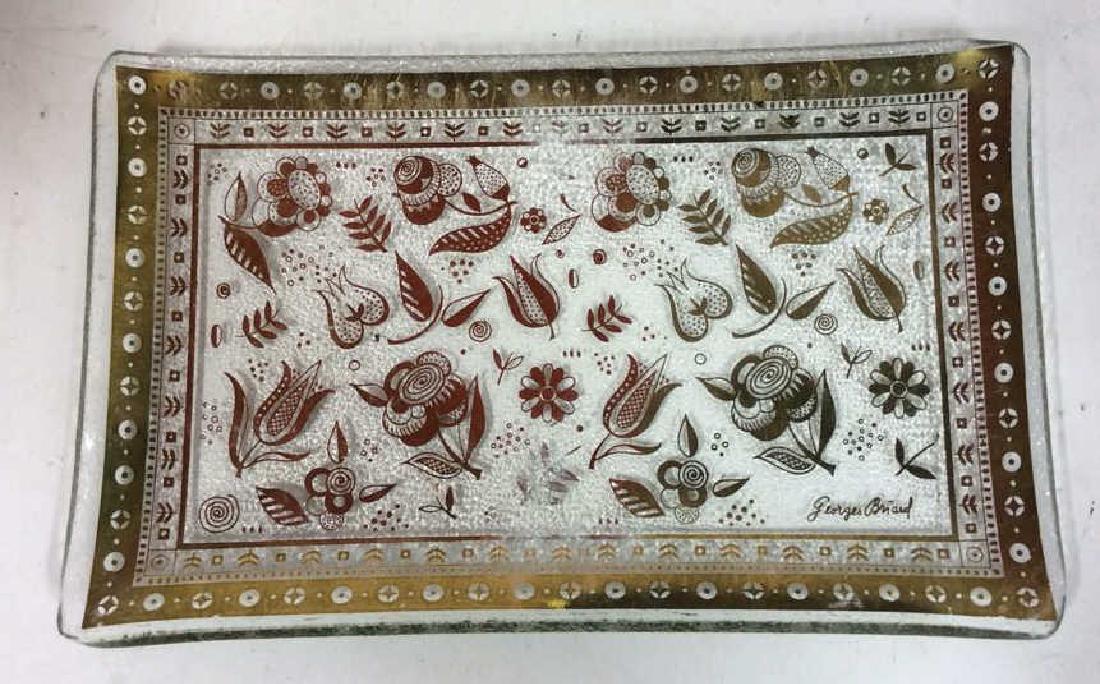 Lot 3 Plate & Gold Toned Trays, George Briard (1 of 2)