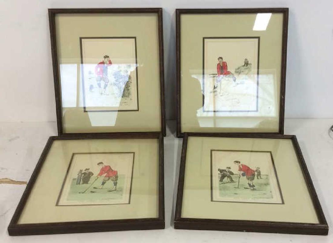 Set 4 Edmund G Fuller Golf Illustration Lithos (1 of 10)