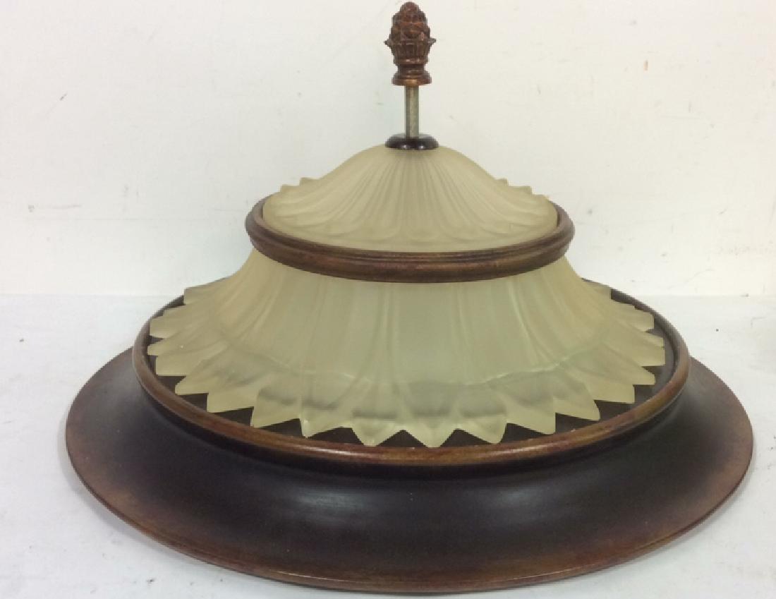 Vintage Frosted Glass Metal Ceiling Lamp Shade (1 of 10)