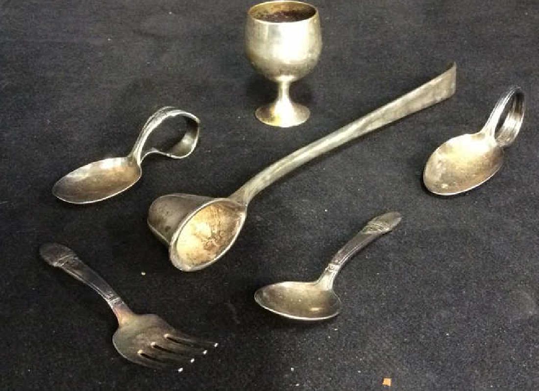 Lot 6 Silver Toned Tabletop Accessories (1 of 7)
