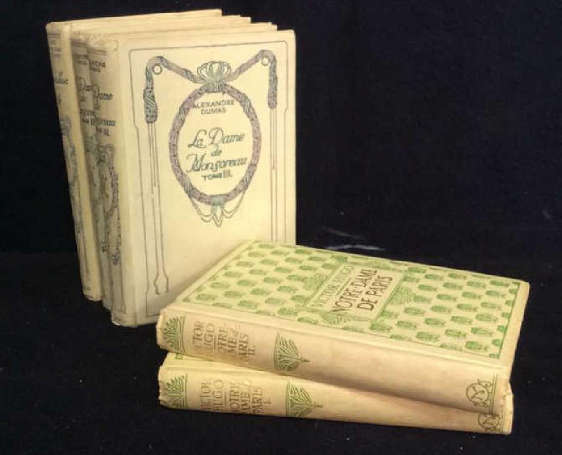 Victor Hugo Alexander Dumas Antique Book  set (1 of 7)