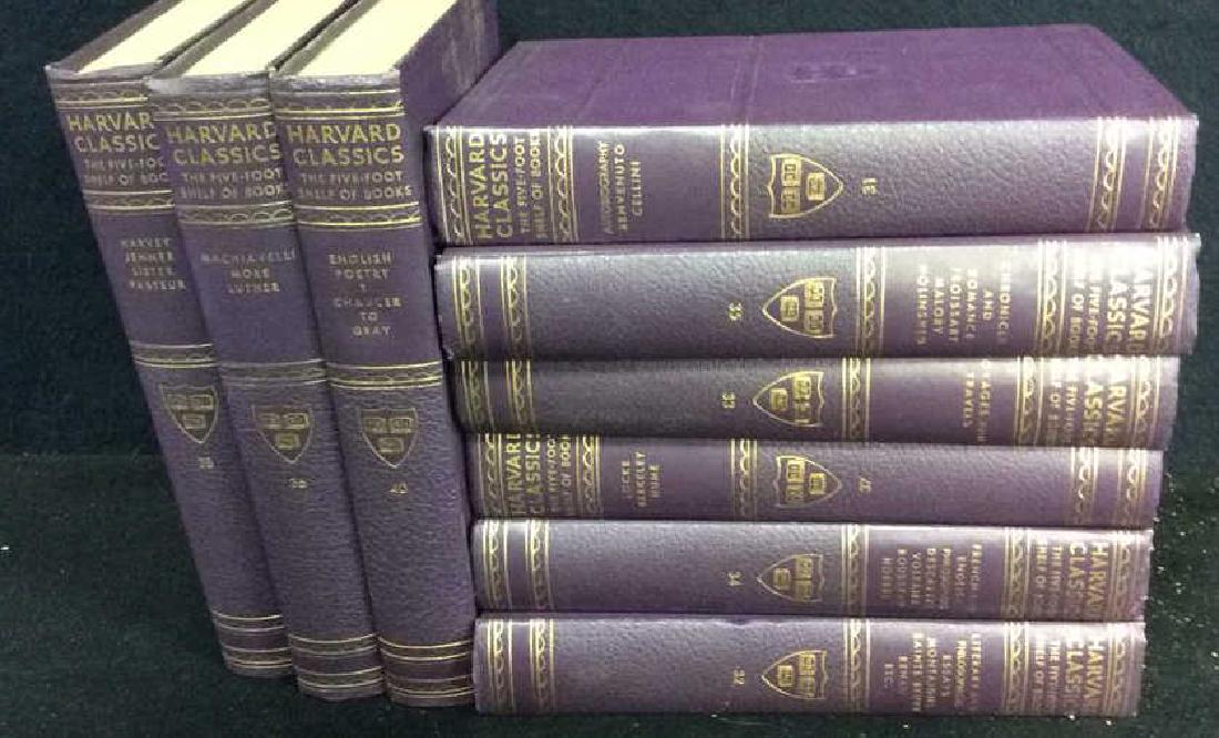 Set 9 Purple Leather Harvard Classic Books (1 of 7)
