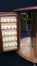 Vintage Wood Glass Brass Jewelry Cabinet - 3