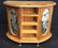 Vintage Wood Glass Brass Jewelry Cabinet - 5