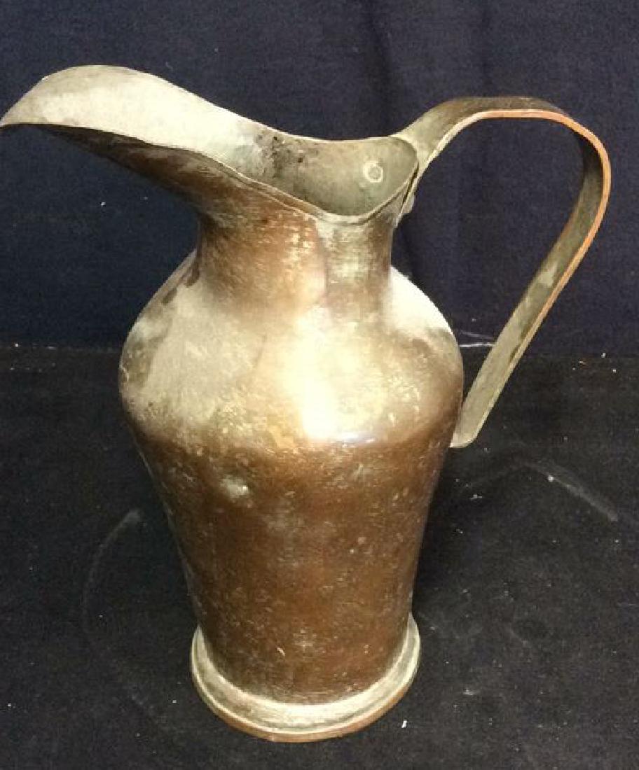 Antique Hand Formed Copper Pitcher (1 of 11)