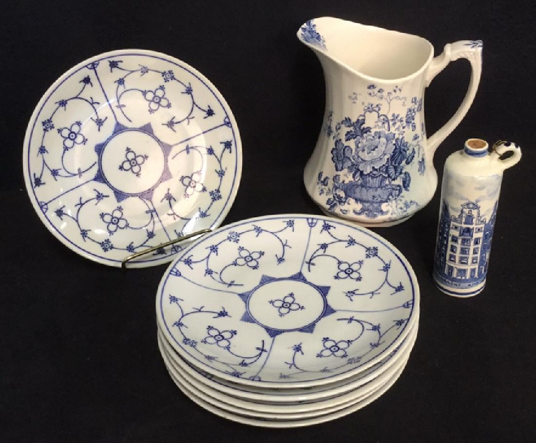 Lot 8 Delft Blue, Bavaria And Meakin Dishes (1 of 10)
