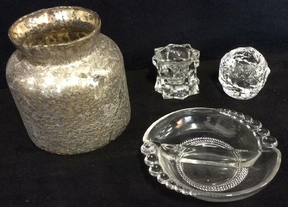 Lot 4 Mixed Glass Table Top Accessories (1 of 7)