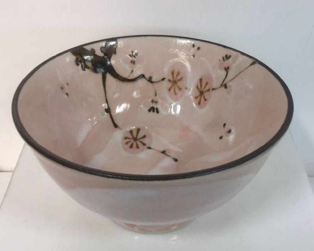 Pink And Brown Glazed Japanese Ceramic Bowl (1 of 6)
