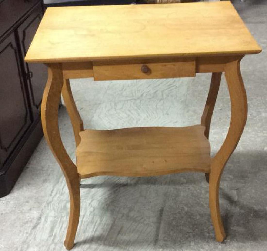 Vintage Pine Wood Country Side Table (1 of 10)