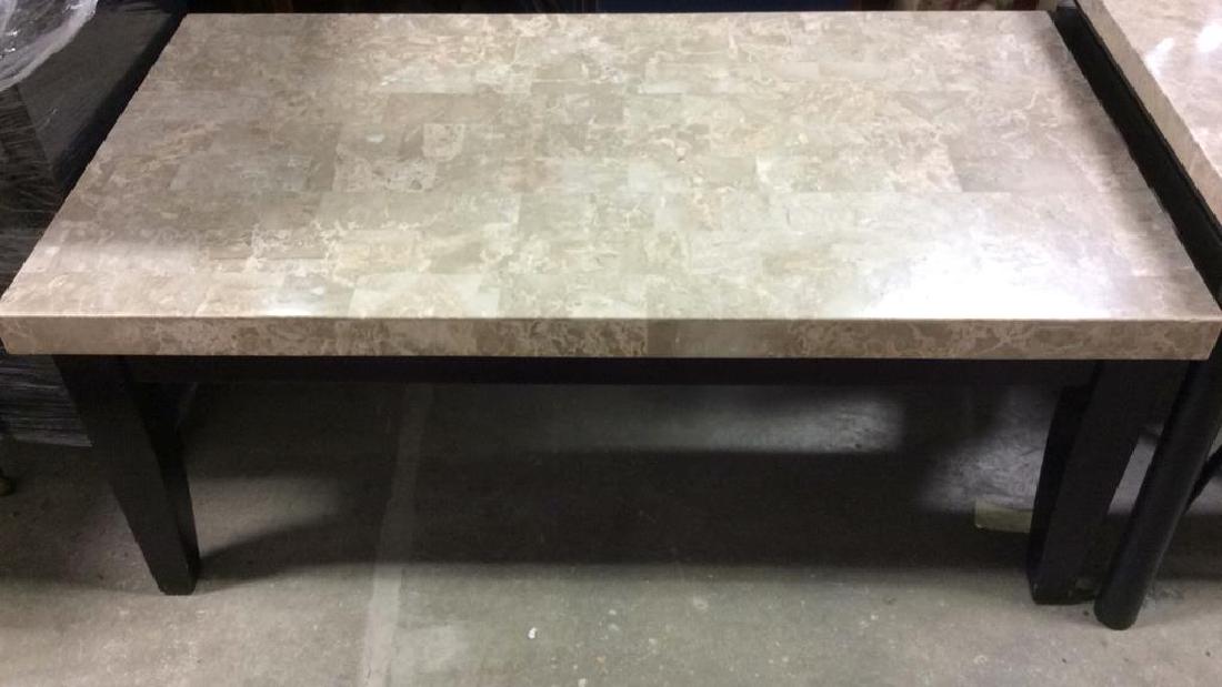 STEVE SILVER CO. Stone Top Coffee Table (1 of 10)