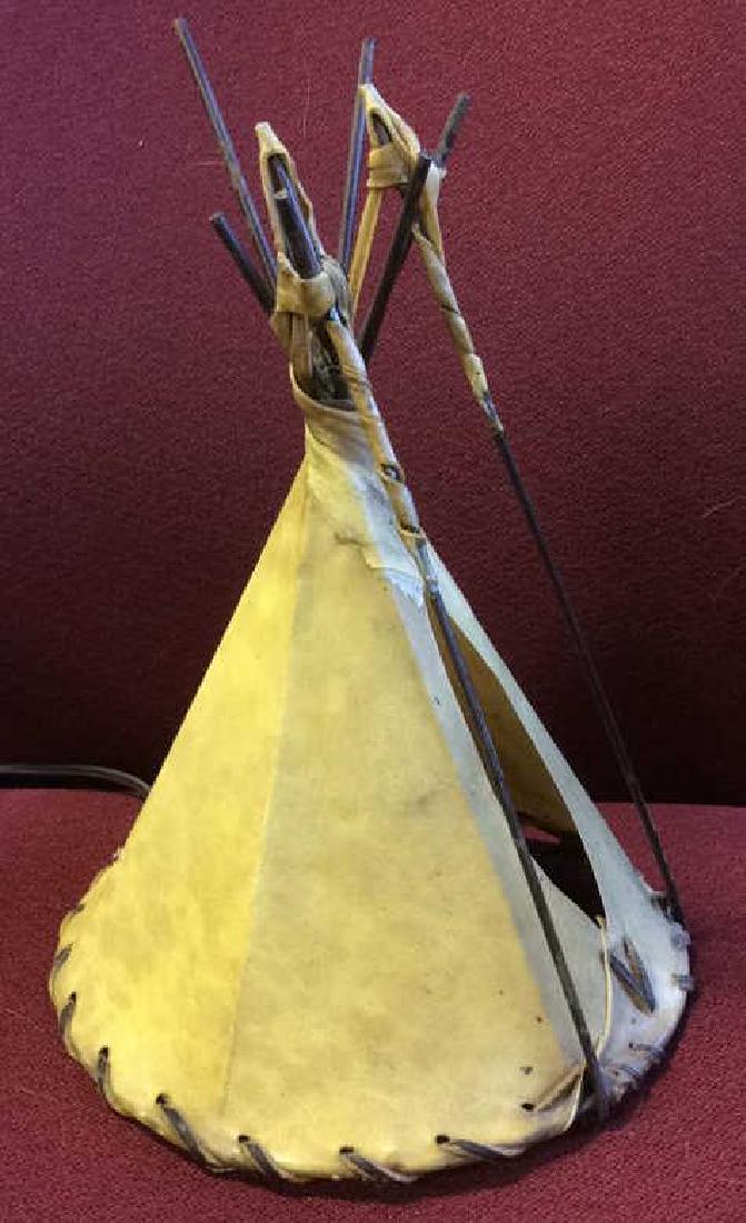 Animal Skin Tee Pee Form Lamp (1 of 11)