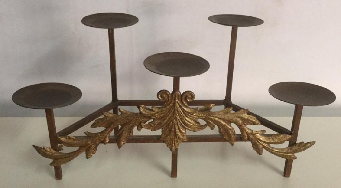 Rustic Cast Iron Tiered Candle Holder (1 of 6)