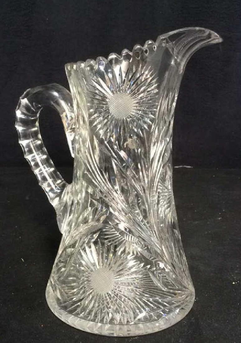 Vintage Intricately Cut Crystal Pitcher (1 of 7)