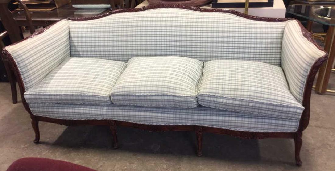 French Style Carved Framed Sofa Setee (1 of 14)