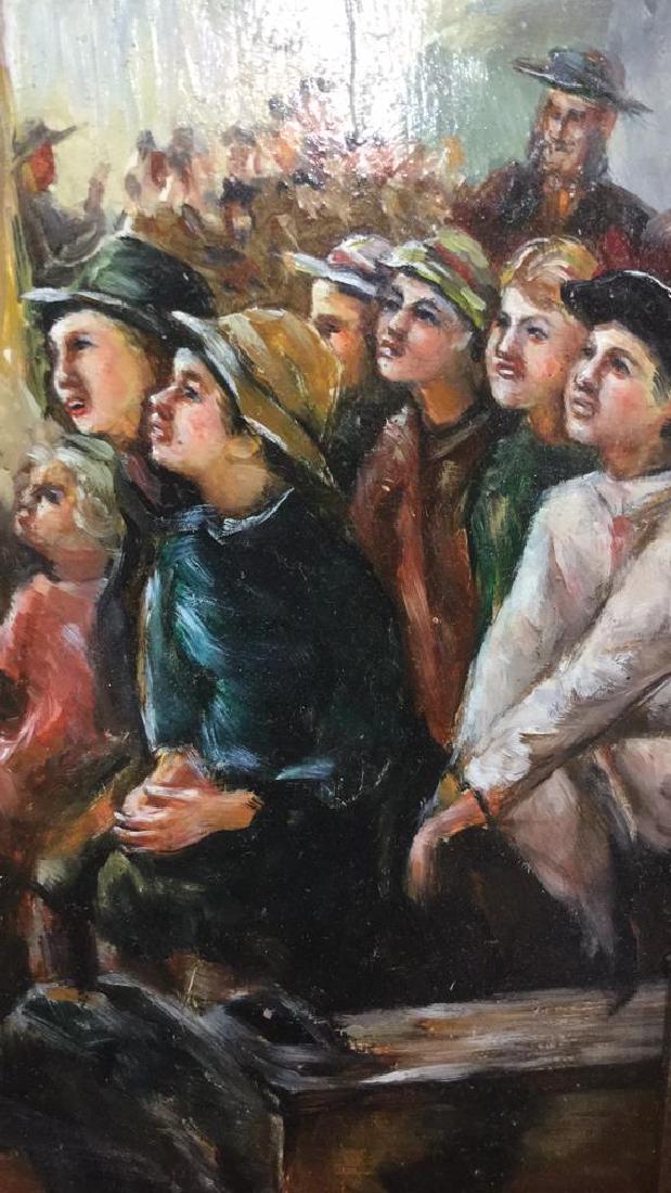 A Morse Signed Oil Children at A Show (1 of 12)