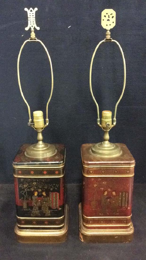 Lot 2 Frederick Cooper Style Tea Caddy Lamps (1 of 13)