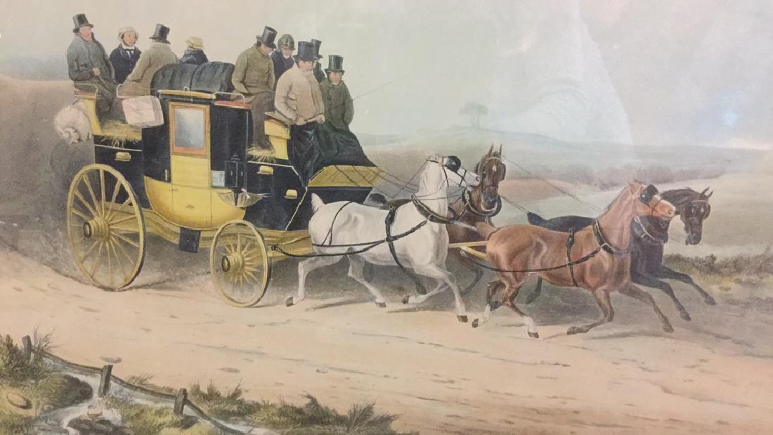 Print Of J. W. Shayer's Down Hill, The Skid (1 of 10)