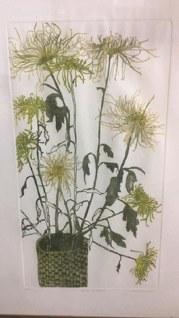 Limited Edition Colored Etching Print Of Mums (1 of 10)