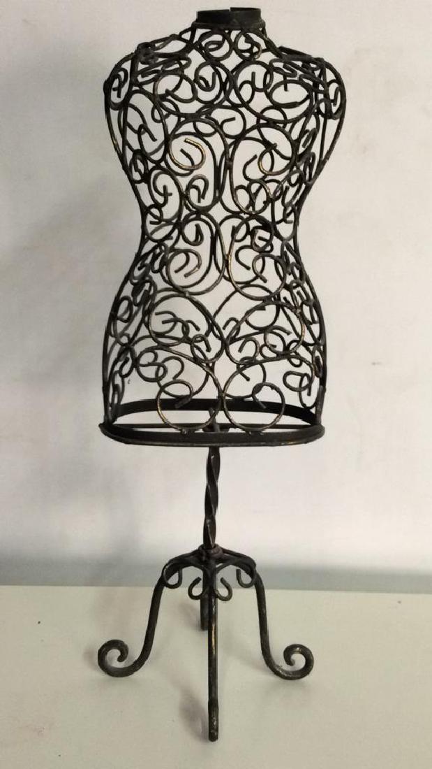 Metal Female Torso Sculpture Figure on Stand (1 of 10)