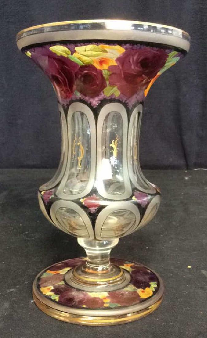 Antique Hand Painted European Glass Vase (1 of 10)
